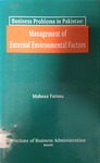Business problems in Pakistan: management of external environment factors