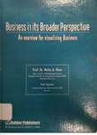 Business in its broader perspective: an overview for visualizing business