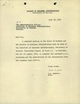 Introduction of the B.B.A program 1970