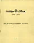 Research and development program 1959