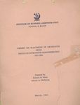 Report on placement of IBA graduates 1957-1961