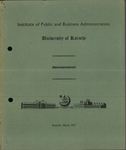I.P.B.A Announcement 1957