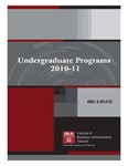 Program Announcement 2010-11: Undergraduate Programs