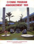 Evening Program Announcement 1989