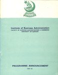 Programme Announcement 1982-83