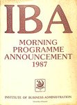 Morning Programme Announcement 1987
